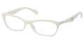 PRADA Eyeglasses PR 15PV JAI1O1 Ivory Grad Ice 55MM