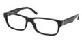 PRADA Eyeglasses PR 16MV 1AB1O1 Gloss Blk 53MM