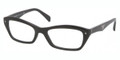 PRADA Eyeglasses PR 16NV 1AB1O1 Gloss Blk 53MM