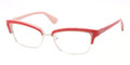 PRADA Eyeglasses PR 21PV KAX1O1 Red Pink 51MM