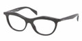 PRADA Eyeglasses PR 23PV 1AB1O1 Blk 52MM