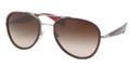 PRADA Sunglasses PR 51PS 5AV6S1 Gunmtl 56MM