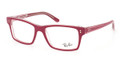 Ray Ban Eyeglasses RX 5225 5186 Red Transp 54MM
