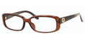 GUCCI Eyeglasses 3600/F 0WE7 Dark Br 56MM