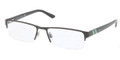 POLO Eyeglasses PH 1123 9003 Shiny Blk 54MM