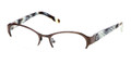 TORY BURCH Eyeglasses TY 1033 442 Brushed Blk 49MM