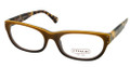 COACH Eyeglasses HC 5018 9076 Satin Br 51MM