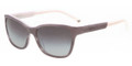 EMPORIO ARMANI Sunglasses EA 4004F 50488G Striped Gray/Light Gray 56MM