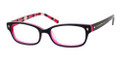 KATE SPADE Eyeglasses LUCYANN 0X78 Blk Pink Striped 49MM