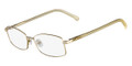 LACOSTE Eyeglasses L2163 714 Satin Gold 53MM
