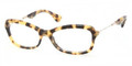 MIU MIU Eyeglasses MU 06LV 7S01O1 Yellow Havana 52MM