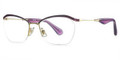 MIU MIU Eyeglasses MU 54LV NAD1O1 Gold Violet 54MM