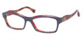 MIU MIU Eyeglasses MU 02IV PC51O1 Top Blue/Red Havana 52MM