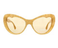 MIU MIU Sunglasses MU 04OS KAS9N1 Orange Glitter Br 57MM