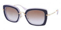 MIU MIU Sunglasses MU 07OS OAN6P1 Violet/Blue 52MM