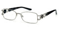 ROBERTO CAVALLI Eyeglasses RC0710 014 Shiny Light Ruthenium 53MM
