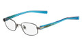 NIKE Eyeglasses 4670 069 Shiny Gunmtl Blue 45MM