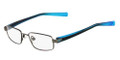 NIKE Eyeglasses 4673 924 Shiny Gunmtl Blue 45MM