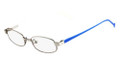 NIKE Eyeglasses 5566 079 Slv Blue Wht 45MM