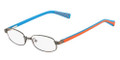 NIKE Eyeglasses 5566 088 Gunmtl Orange Turq 47MM