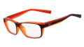 NIKE Eyeglasses 7065 015 Blk Orange 55MM