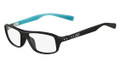 NIKE Eyeglasses 7221 001 Blk Wht Blue 53MM