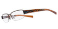 NIKE Eyeglasses 8074 206 Walnut Br Grn 48MM