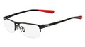 NIKE Eyeglasses 8107 007 Blk Chrome Red 53MM
