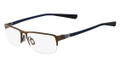 NIKE Eyeglasses 8107 200 Walnut Blue 53MM