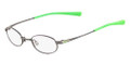 NIKE Eyeglasses 4675 033 Shiny Gunmtl/Poison Grn 43MM