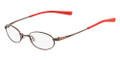 NIKE Eyeglasses 4675 241 Shiny Walnut/Hyper Red 41MM