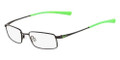 NIKE Eyeglasses 4677 003 Shiny Blk/Poison Grn 45MM