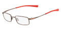 NIKE Eyeglasses 4677 241 Shiny Walnut/Hyper Red 45MM