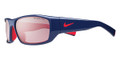 NIKE Sunglasses BRAZEN EV0571 466 Royal Blue Red 60MM