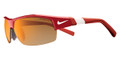 NIKE Sunglasses SHOW X2 EV0675 610 Varsity Red Wht Grey Orange 59MM