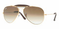 Ray Ban RB3422Q Sunglasses 001/M7 SHINY GOLD 58MM