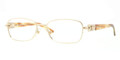VERSACE Eyeglasses VE 1216B 1252 Pale Gold 52MM