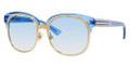 GUCCI Sunglasses 4241/S 0Eyy Gold / Blue Sapphi 56MM