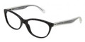 Dolce & Gabbana Eyeglasses DG 3141 501 Blk 53MM