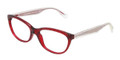 Dolce & Gabbana Eyeglasses DG 3141 550 Transp Red 53MM