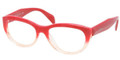 PRADA Eyeglasses PR 01QV PDO1O1 Red Grad Pink 52MM