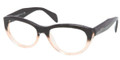 PRADA Eyeglasses PR 01QV QFJ1O1 Blk Grad Pink 52MM