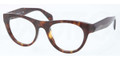PRADA Eyeglasses PR 02QV 2AU1O1 Havana 52MM