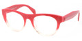 PRADA Eyeglasses PR 02QV PDO1O1 Red Grad 50MM