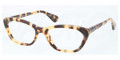 PRADA Eyeglasses PR 03QV 7S01O1 Medium Havana 52MM