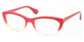 PRADA Eyeglasses PR 03QV PDO1O1 Red Grad Pink 54MM