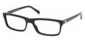 PRADA Eyeglasses PR 06NV 1Ab1O1 Gloss Blk 55MM
