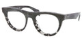 PRADA Eyeglasses PR 08QV QE21O1 Mimetic Blk Gray Transp 50MM