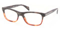 PRADA Eyeglasses PR 19PV QE11O1 Mimetic Br Transp 53MM