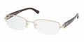PRADA Eyeglasses PR 52NV AB61O1 Pale Gold 55MM